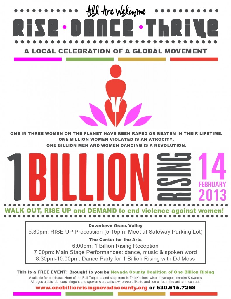 1Billion Rising Flyer Nevada County -1