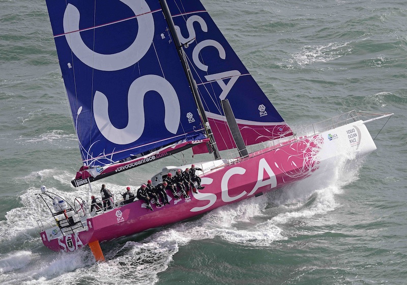 October 4 2013 - Team SCA sailing trials in the English Channel