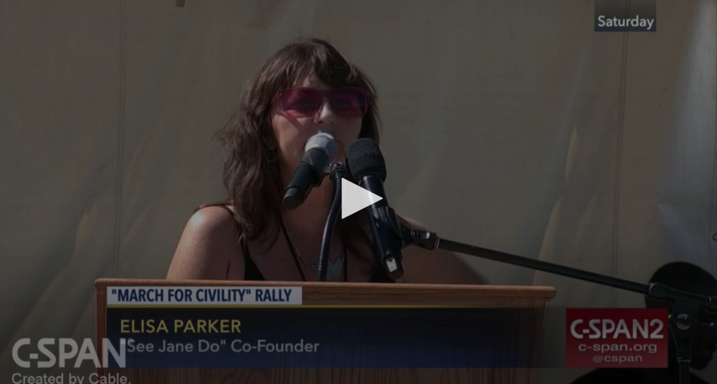 Elisa Parker at March for Civility